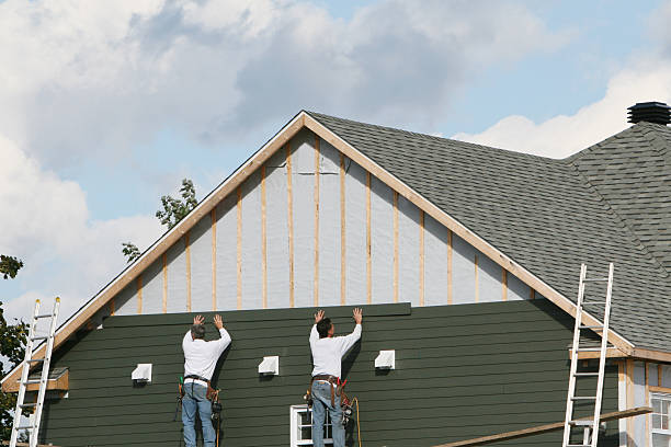 Professional Siding technician working in Bostic, NC